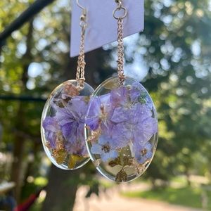 Handmade resin earrings